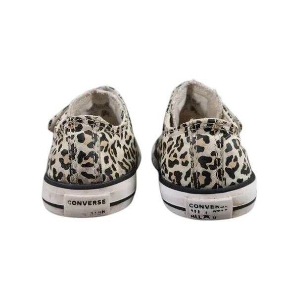 Converse Shoes Infant 9 Sneakers Chuck Taylor All Star Low Toddler Leopard Print - Picture 6 of 14